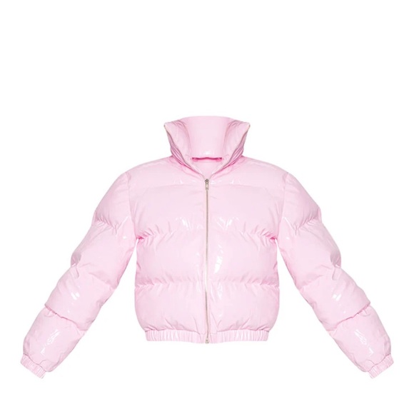 PrettyLittleThing Jackets & Blazers - Pretty Little Thing Pink Vinyl Jacket